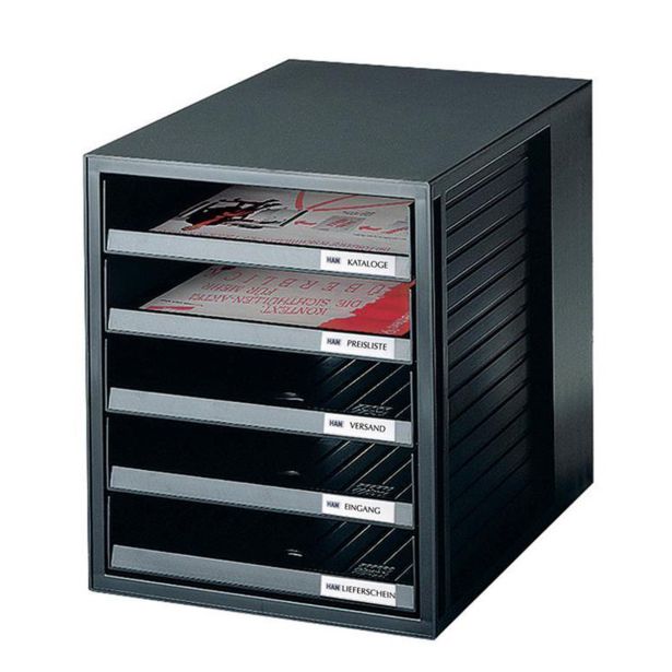 ODLOŽNI PREDAL, PREDALNIK HAN SYSTEM BOX ODPRT ČRN