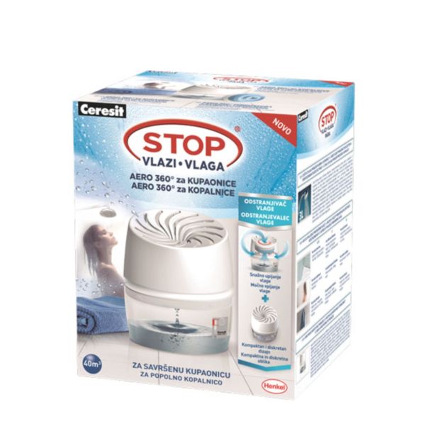 ODSTRANJEVALEC VLAGE SET CERESIT STOP AERO 360° SET 450 G ZA KOPALNICE