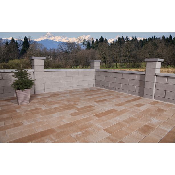 BETONSKI IZDELEK ZOBEC OGRAJA TIPO 200X450X170MM BELA