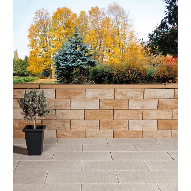 BETONSKI IZDELEK ZOBEC OGRAJA TIPO 200X450X170MM PEŠČENO - BELA