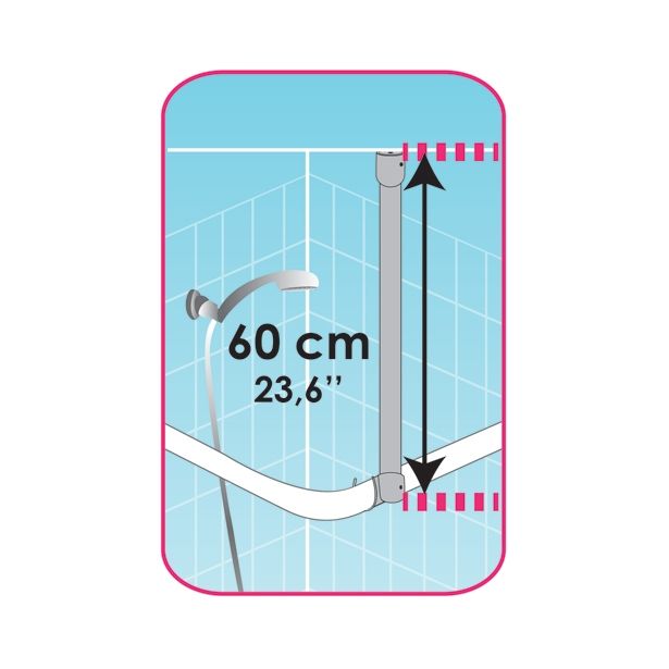 DRŽALA, STOJALA, KLJUKICE MSV OPORA ZA OGRODJE 60 CM INOX