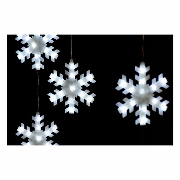 LUČKE MQ OKENSKA ZVESA 8 SNEŽINK 16 CM 90 X 100 CM