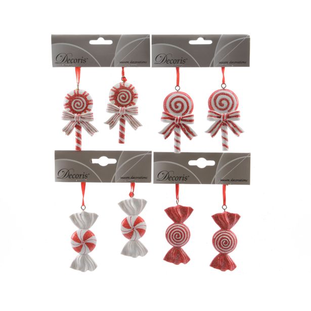 OKRASEK ZA JELKO DECORIS BONBON 7.5 CM SORT