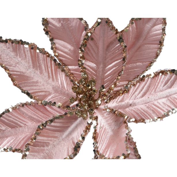 OKRASEK ZA JELKO DECORIS BOŽIČNA ZVEZDA 10X28 CM SORTIRANO