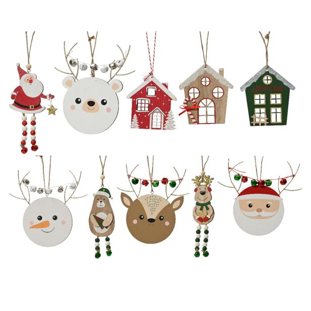 OKRASEK ZA JELKO DECORIS FIGURICE 16.5 CM SORTIRANO