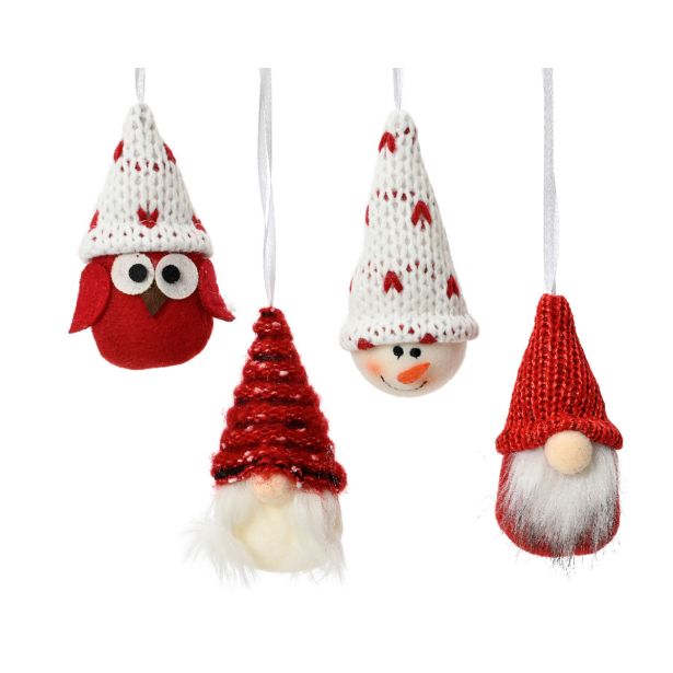 OKRASEK ZA JELKO DECORIS FIGURICE FI 10 CM SORTIRANO