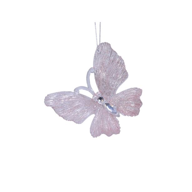 OKRASEK ZA JELKO DECORIS METULJ, 10 CM, SORTIRANO