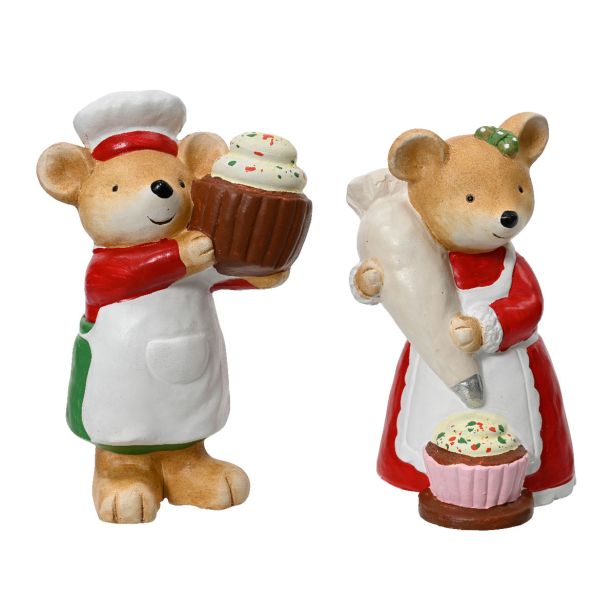 OKRASEK ZA JELKO DECORIS MIŠKA SORTIRANO