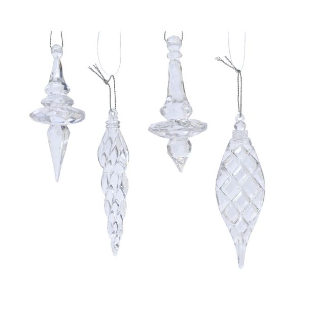 OKRASEK ZA JELKO DECORIS PVC KAPLJICE 10X4X4 CM SORTIRANO