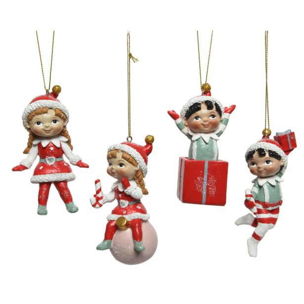 OKRASEK ZA JELKO DECORIS ŠKRAT Z DARILOM SORT