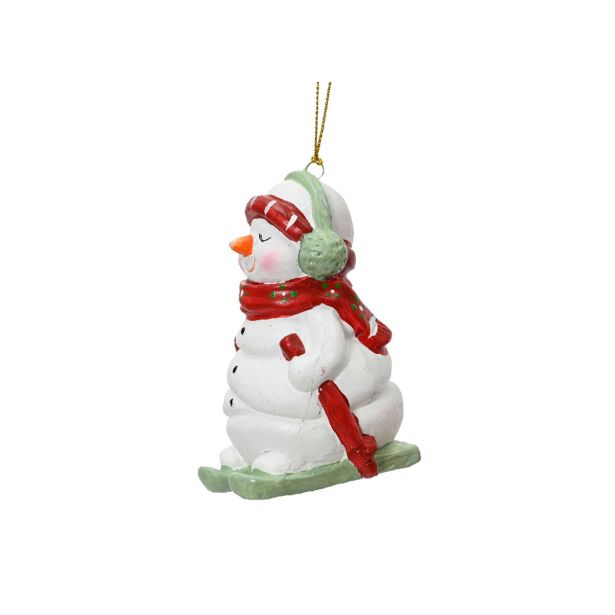 OKRASEK ZA JELKO DECORIS SNEŽAKI, 9.7 CM SORTIRANO