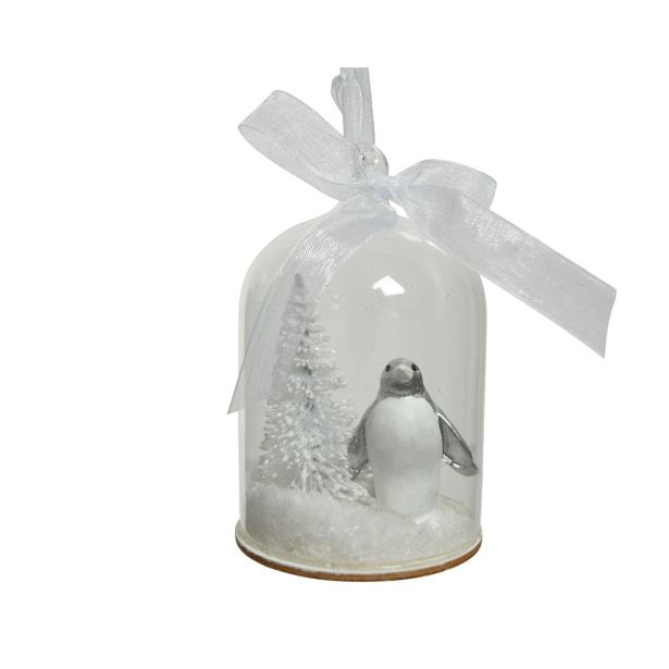 OKRASEK ZA JELKO DECORIS SNEŽNA KUPOLA 14 CM