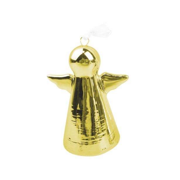 OKRASEK ZA JELKO GLOSSTYLE ANGEL KERAMIČNI 6.7 CM ZLATE ALI SRBRNE BARVE