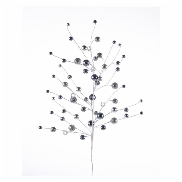 OKRASEK ZA JELKO GLOSSTYLE VEJA 60 CM SORTIRANO RDEČA/ SREB./BELA/ŠAMP.