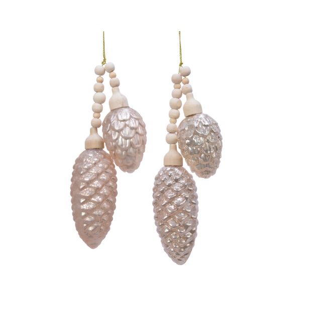 OKRASEK ZA JELKO STORŽI ROZA 17 CM