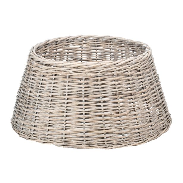 KOŠARA ALI PODLAGA OKRASNA KOŠARA ZA JELKO 57X28 CM SIVA