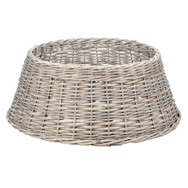 JELKA OKRASNA KOŠARA ZA JELKO 70X28 CM SIVA