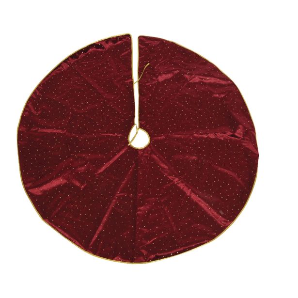 KOŠARA ALI PODLAGA OKRASNA OBLEKA ZA JELKO RDEČA FI 120 CM