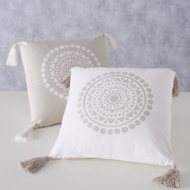 OKRASNI VZGLAVNIK BOLTZE ESTANY, BEŽ, BEL Z VZORCEM, SORT.