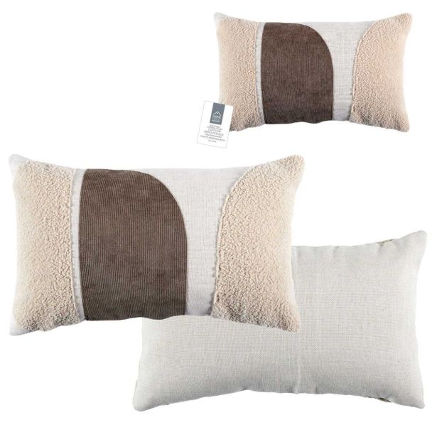 OKRASNI VZGLAVNIK HOME DECO KREM VZOREC 50X30 CM