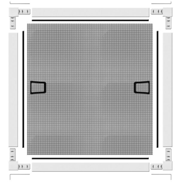 SCHELLENBERG KOMARNIK ZA OKNO Z ALUMINIJASTIM OKVIRJEM PLUS 100X120 BEL