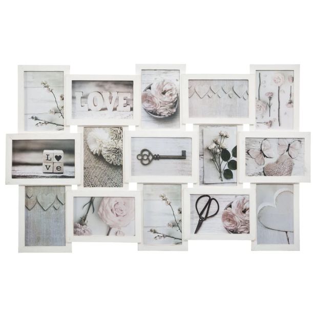 OKVIR ZA SLIKO ATMOSPHERE PATINE, ZA 15 FOTOGRAFIJ, BEL ALI SIV, SORT.