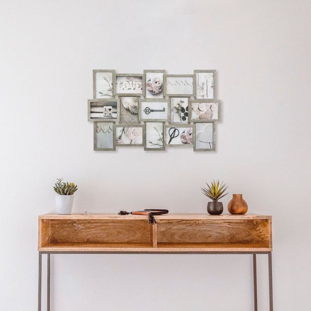 OKVIR ZA SLIKO ATMOSPHERE PATINE, ZA 15 FOTOGRAFIJ, BEL ALI SIV, SORT.