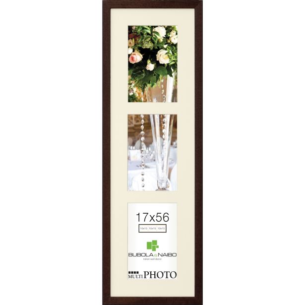 OKVIR ZA SLIKO BUBOLA&NAIBO MULTI ČRN 17X56 CM ZA 3 SLIKE