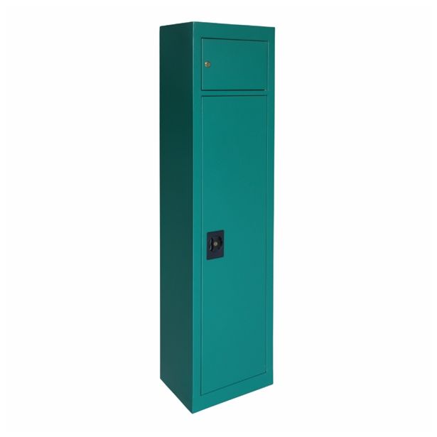OMARA ZA OROŽJE MQ 1500X370X260 MM, KLJUČ 5 PUŠK, TEMNO ZELENA