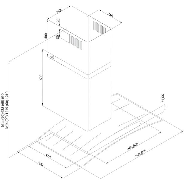 STENSKA KUHINJSKA NAPA SICCABO OMEGA 60 S DX A