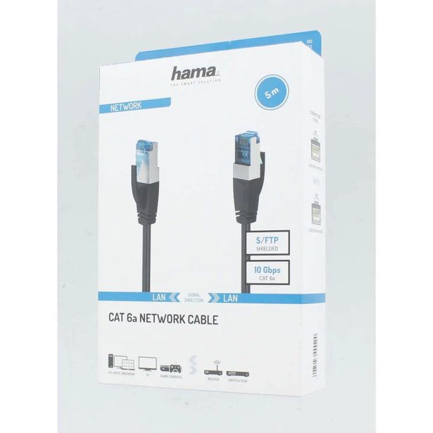 OMREŽNI KABEL, CAT 6A, 10 GBIT/S, ZAŠČITEN S/FTP, 5,00 M