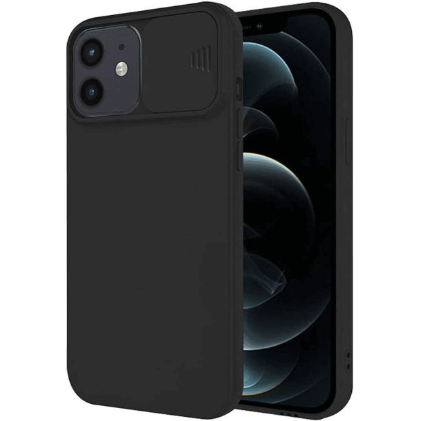 ONASI LENS COVER SILIKONSKI OVITEK ZAŠČITA ZA IPHONE 16 PLUS - ČRN