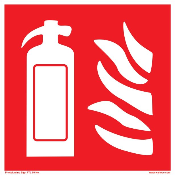 OPOZORILNI ZNAK WALTECO GASILNI APARAT ODSEVNI