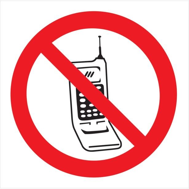 OPOZORILNI ZNAK WALTECO PREPOVEDANA RABA TELEFONA