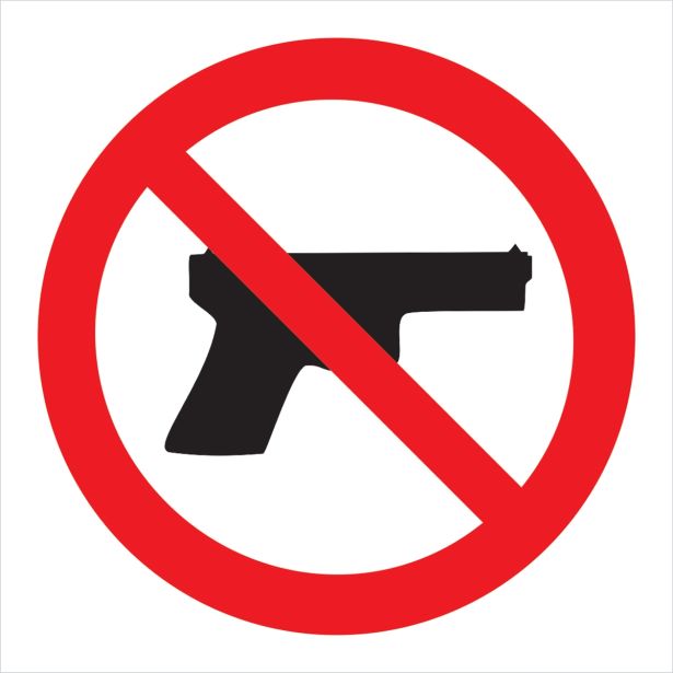 OPOZORILNI ZNAK WALTECO PREPOVEDANO OROŽJE