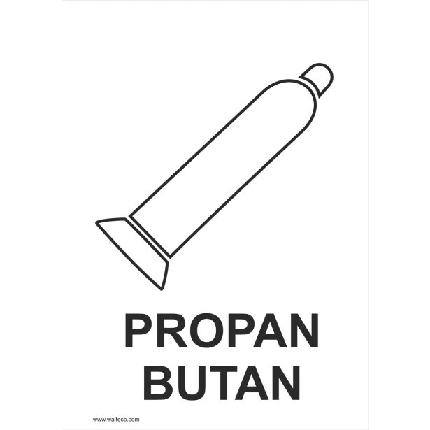 OPOZORILNI ZNAK WALTECO PROPAN-BUTAN