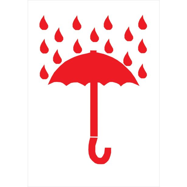 OPOZORILNI ZNAK WALTECO VAROVATI PRED MOKRIM