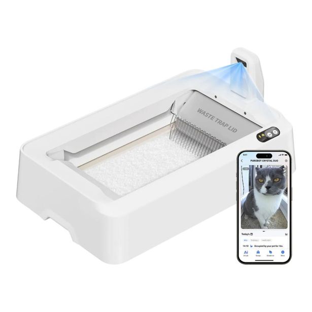 OPREMA ZA MAČKE PETKIT PUROBOT CRYSTAL DUO PAMETNO MAČJE STRANIŠČE