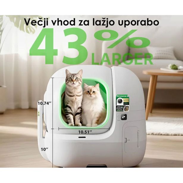 OPREMA ZA MAČKE PETKIT PUROBOT MAX PRO 2 PAMETNO MAČJE STRANIŠČE