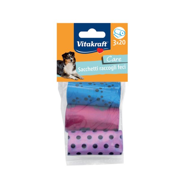 OPREMA ZA PSE VITAKRAFT VREČKE BARVNE, IZTREBKI 3X20KOM