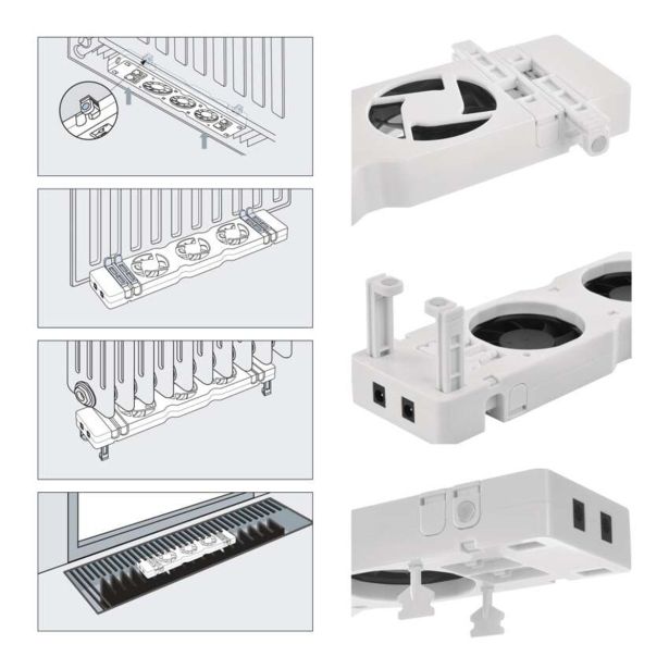 Za Radiator Oprema Za Radiator Emos Ventilator Pod Radiatorjem Duo - Merkur.si