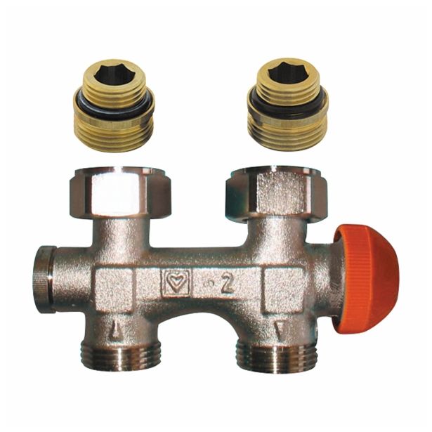 OPREMA ZA RADIATOR HERZ PRIKLJ. RAVNI Z INT.TERM. VENT. 12.7 MM (1/2) DVOC.