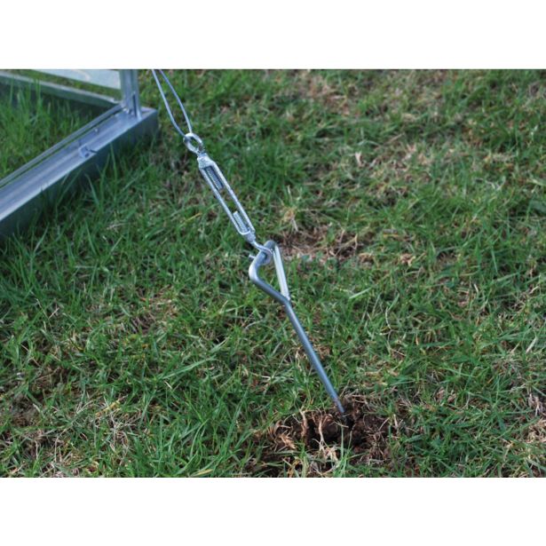 DODATNA PROTI VETRNA ZAŠČITA S SIDRANJEM PALRAM ZA RASTLINJAK