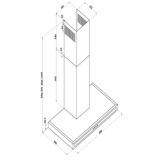 STENSKA KUHINJSKA NAPA SICCABO OPTIMA INOX 60