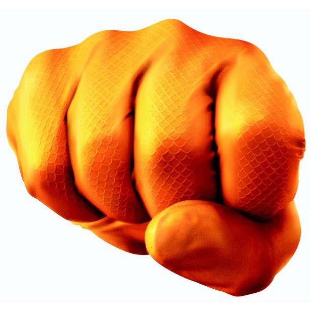 ROKAVICE ZA ENKRATNO UPORABO GRIPPAZ ORANŽNE 246 4/1 ŠT. XL