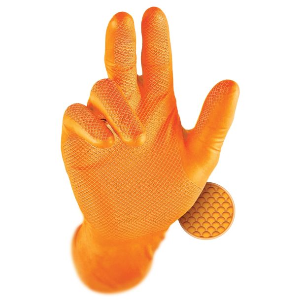ROKAVICE ZA 1X UPORABO GRIPPAZ ORANŽNE 246 50/1 ŠT. M