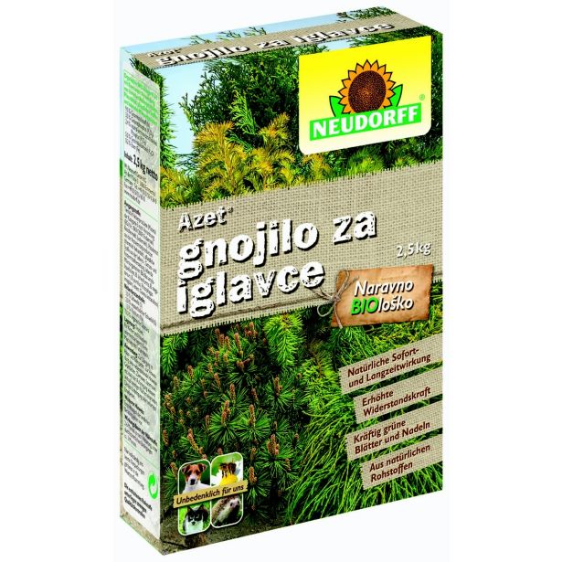 GNOJILO ZA OKR. RASTLINE NEUDORFF ORGANSKO, ZA IGLAVCE AZET 2.5 KG