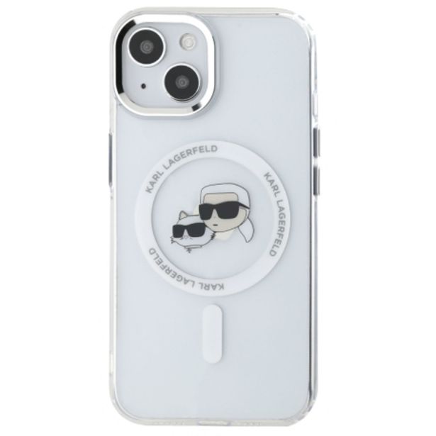 ORIGINALEN KARL LAGERFELD MAGSAFE OVITEK IPHONE 13 6.1 - HEADS - PROZOREN - KLHMP13MHLSKCH