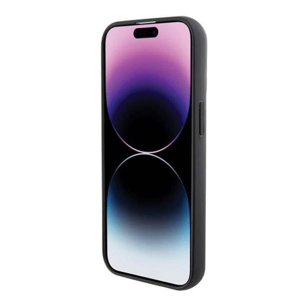 ORIGINALEN KARL LAGERFELD OVITEK IPHONE 15 PLUS - GLITTER IML NFT ICONIC -  ČRN OVITEK Z BLEŠČICAMI- KLHCP15MGKNPSK