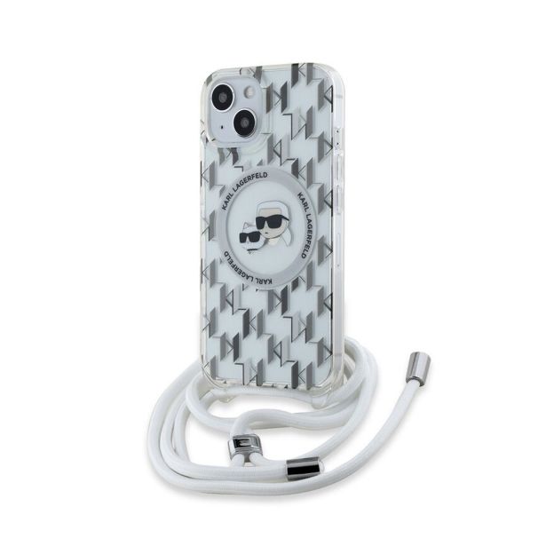 ORIGINALEN KARL LAGERFELD OVITEK MAGSAFE IPHONE 13 6.1 - MONOGRAM Z VRVICO - PROZOREN - KLHMP13MHCKCKLCT